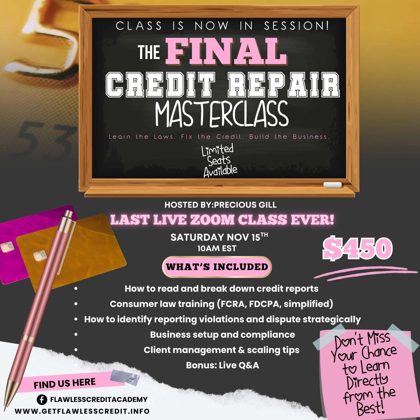 Credit Repair Specialist Training- RICH FRIDAY
