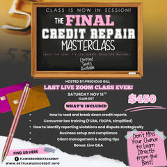 Credit Repair Specialist Training- RICH FRIDAY