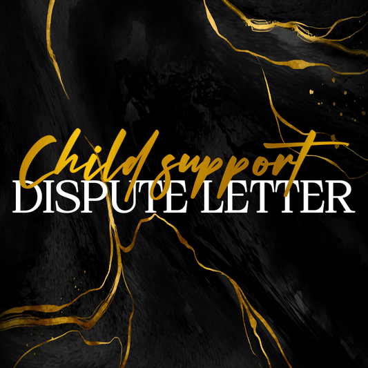 Child Support Dispute Letter DIY