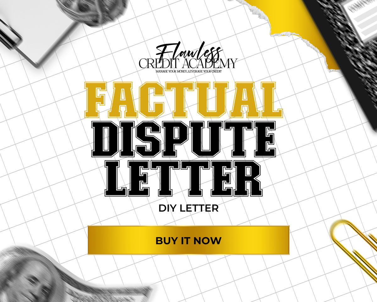 Factual Dispute Letter